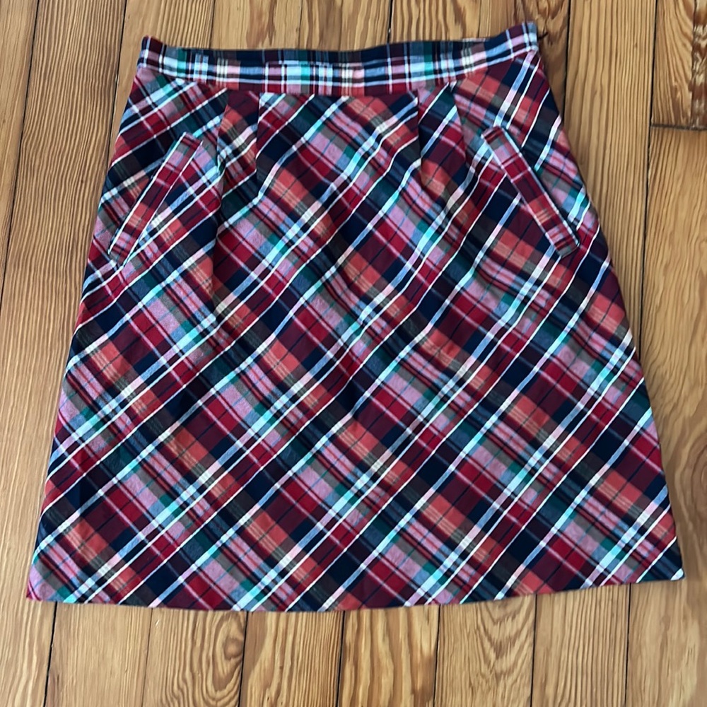 Vineyard Vines Plaid Cotton Skirt